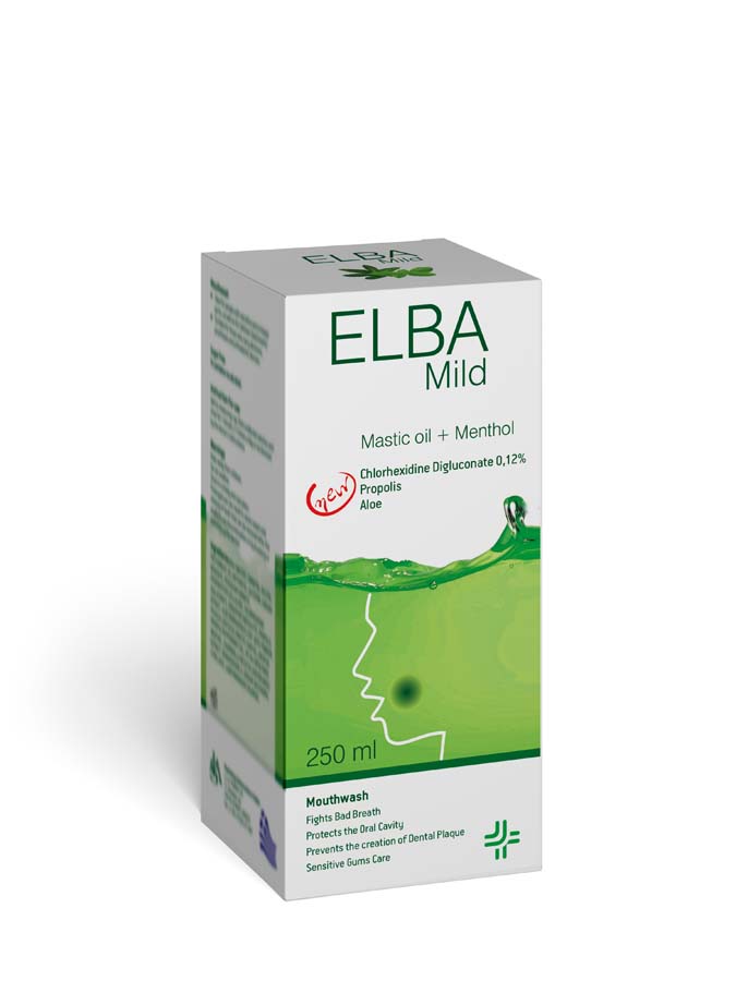 ELBA Mild Mouthwash with Mastic Oil & Menthol English Pack
