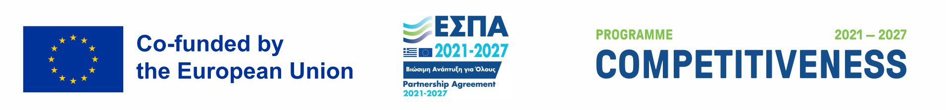 Banner of Programme COMPETITIVENESS 2021-2027 - Co-funded by the EU